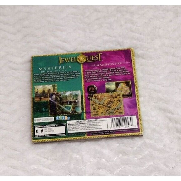Jewel Quest PC DVD-Rom Game 2pk Sleeples Star, The Seventh Gate Mystery - Picture 2 of 3